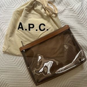 A.P.C. Clear Brown Clutch